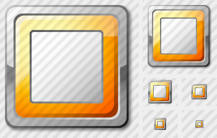 Media Stop Yellow Icon Media Stop Yellow Icon