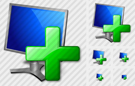 Monitor Add Icon Monitor Add Icon