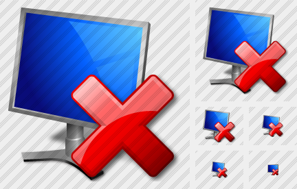 Monitor Delete Icon Monitor Delete Icon