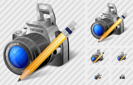 Photocamera Edit Icon Photocamera Edit Icon