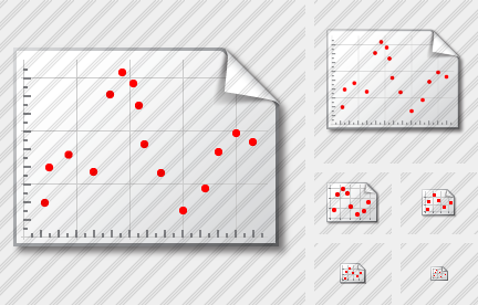 Point Graph Icon Point Graph Icon