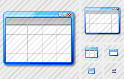 Table Blue Icon