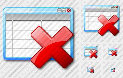 Иконка Таблица Удалить