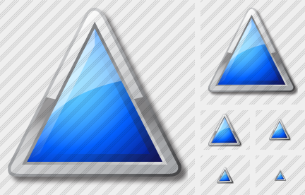 Triangle Blue Icon