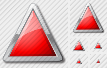 Icône Triangle Red