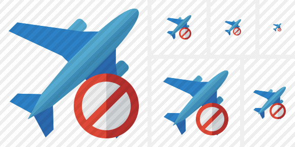 Airplane 2 Block Icon Airplane 2 Block Icon
