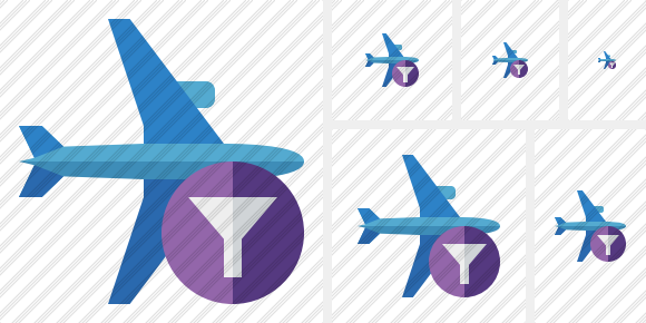 Airplane Horizontal 2 Filter Icon