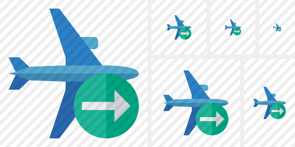 Airplane Horizontal 2 Next Icon