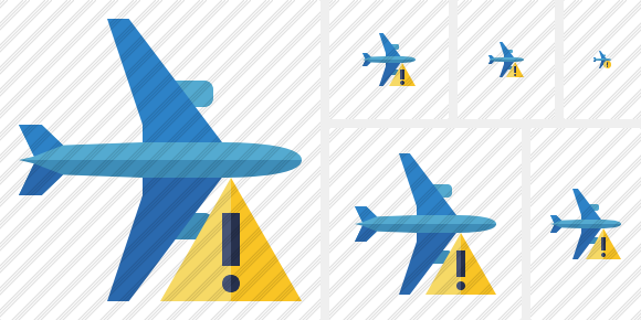 Airplane Horizontal 2 Warning Icon