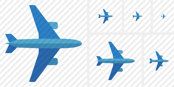 Airplane Horizontal 2 Icon