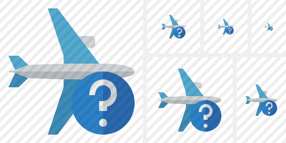 Airplane Horizontal Help Icon Airplane Horizontal Help Icon