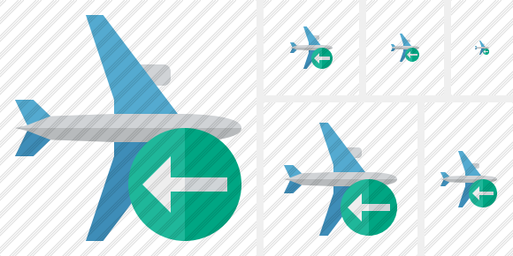 Airplane Horizontal Previous Icon