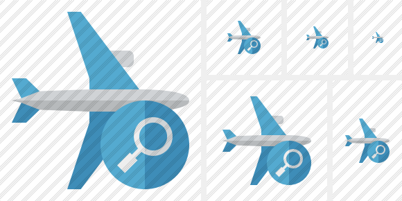 Airplane Horizontal Search Icon Airplane Horizontal Search Icon
