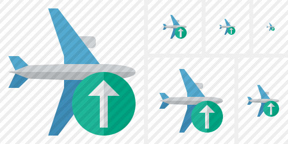 Airplane Horizontal Upload Icon Airplane Horizontal Upload Icon