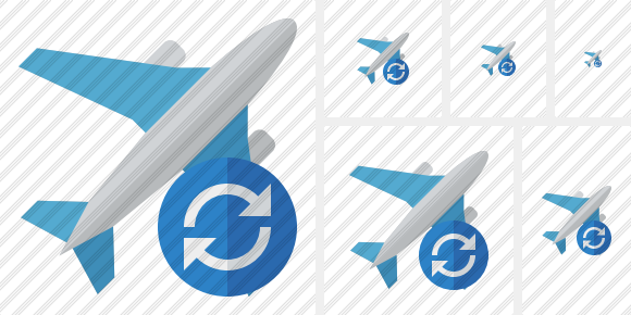 Airplane Refresh Symbol