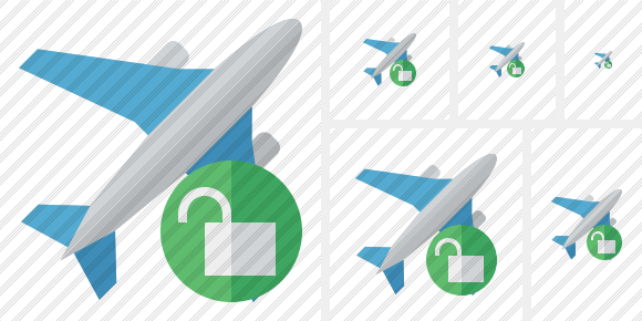 Airplane Unlock Icon