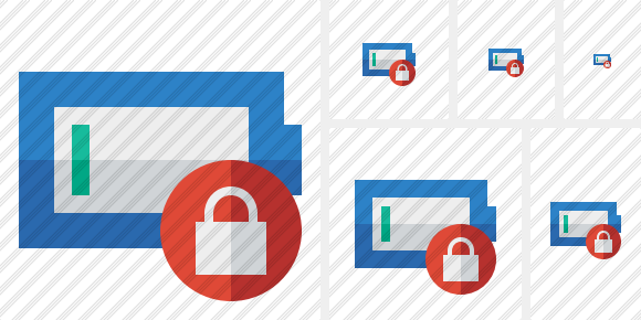 Battery Empty Lock Symbol
