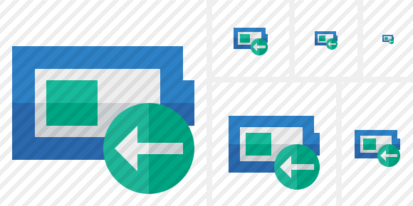 Battery Previous Symbol Battery Previous Symbol