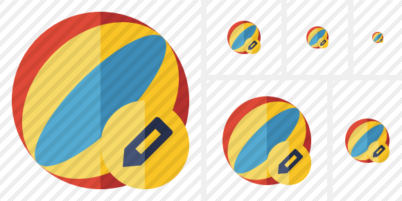 Beach Ball Edit Icon Beach Ball Edit Icon