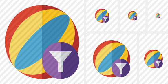 Beach Ball Filter Icon Beach Ball Filter Icon