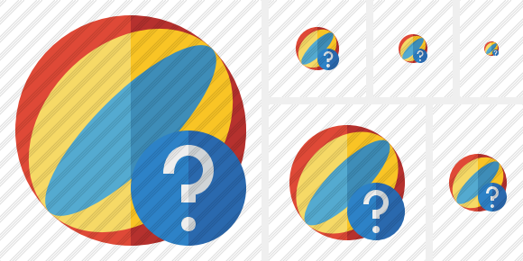 Beach Ball Help Icon Beach Ball Help Icon