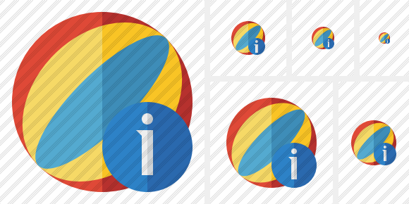 Beach Ball Information Icon Beach Ball Information Icon
