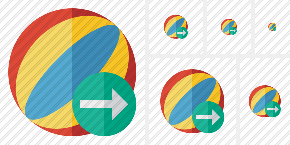 Beach Ball Next Icon Beach Ball Next Icon
