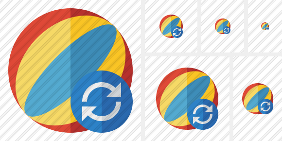 Beach Ball Refresh Icon Beach Ball Refresh Icon