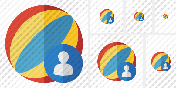 Beach Ball User Icon Beach Ball User Icon