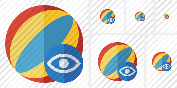 Beach Ball View Icon Beach Ball View Icon