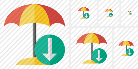 Beach Umbrella Download Icon Beach Umbrella Download Icon