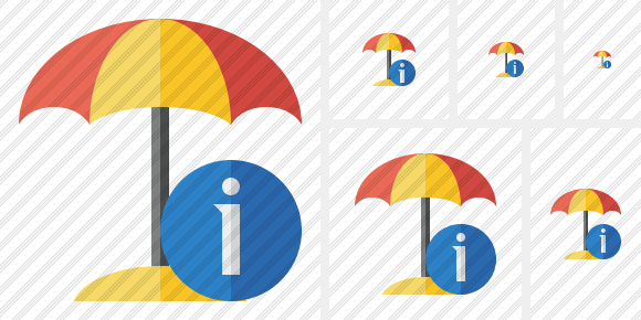 Beach Umbrella Information Symbol