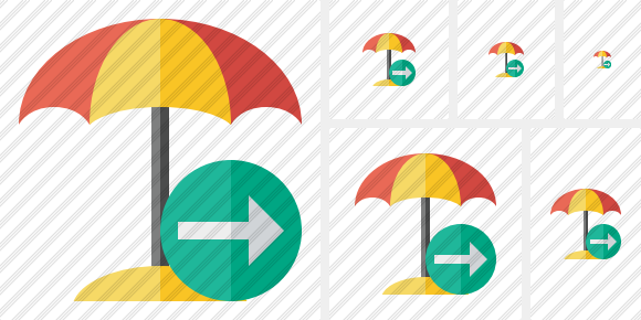 Beach Umbrella Next Icon