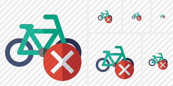 Bicycle Cancel Icon Bicycle Cancel Icon