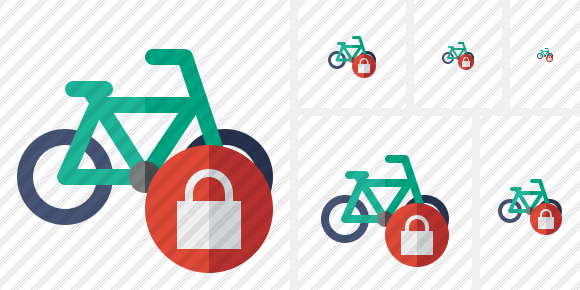 Bicycle Lock Icon Bicycle Lock Icon