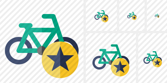 Bicycle Star Icon Bicycle Star Icon