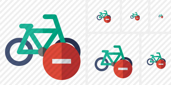 Bicycle Stop Icon Bicycle Stop Icon