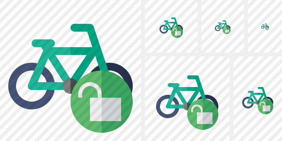 Bicycle Unlock Icon Bicycle Unlock Icon