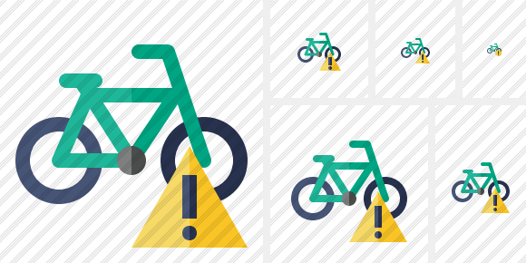 Bicycle Warning Icon Bicycle Warning Icon