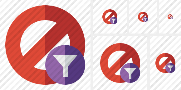 Block Filter Icon Block Filter Icon
