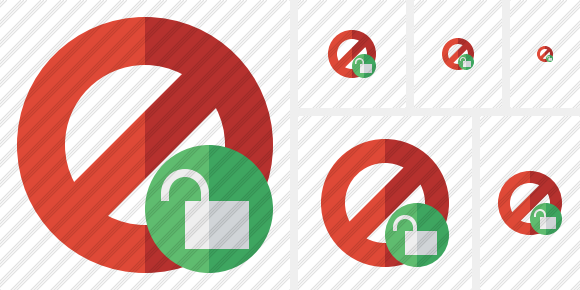 Block Unlock Icon Block Unlock Icon