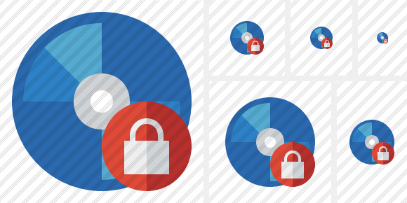 Bluray Disc Lock Icon Bluray Disc Lock Icon