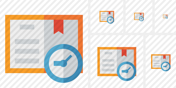 Book Clock Icon Book Clock Icon