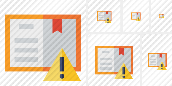 Book Warning Icon Book Warning Icon