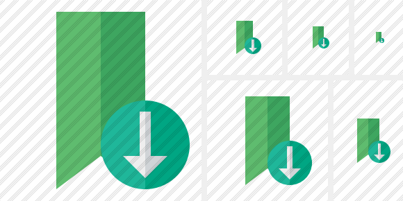 Иконка Закладка зелёная Скачать