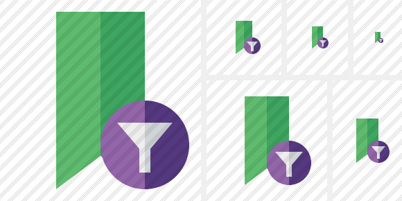 Иконка Закладка зелёная Фильтр