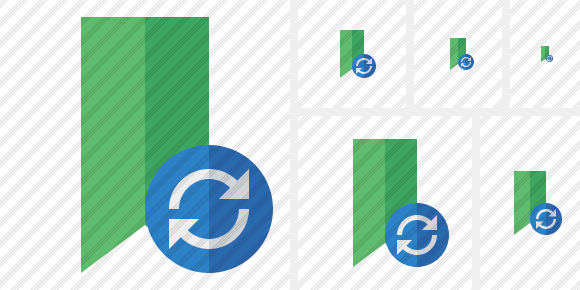Иконка Закладка зелёная Обновить