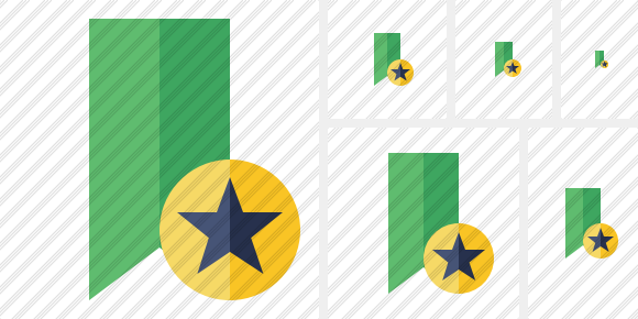 Icono Bookmark Green Star