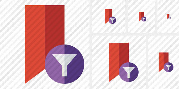 Иконка Закладка красная Фильтр