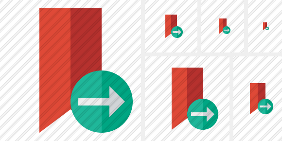 Bookmark Red Next Symbol Bookmark Red Next Symbol